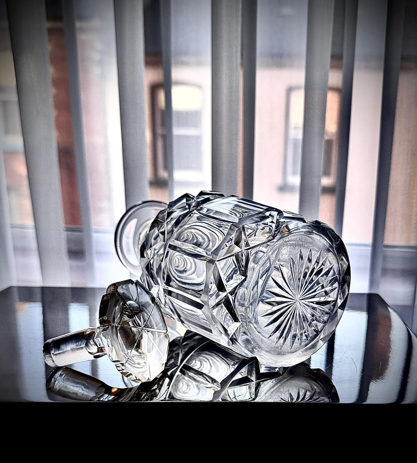 Georgian Cut Glass Decanter, England C.1820 – Early 19th Century photo for sale
