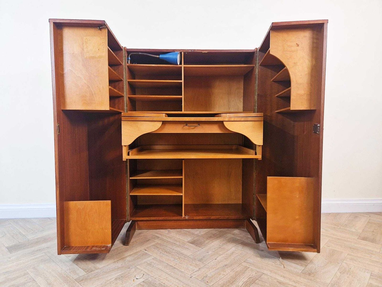 Mummenthaler & Meier Switzerland 1960's Vintage 'Magic Box' Folding Desk Sideboard Bl804 photo furniture