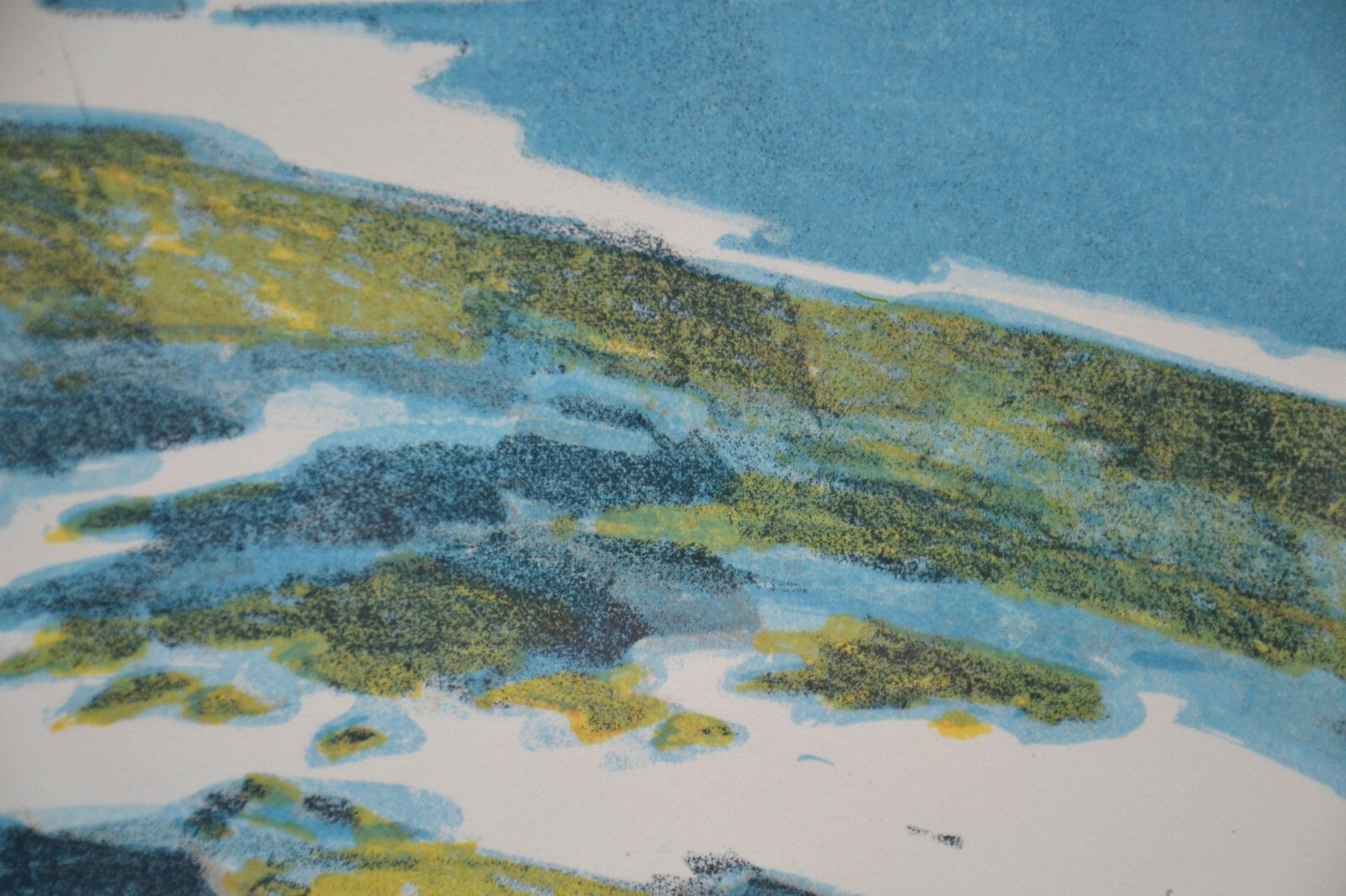Small  Lithography On Paper  Winter Seascape, Signed , Nr 45/300 photo buy