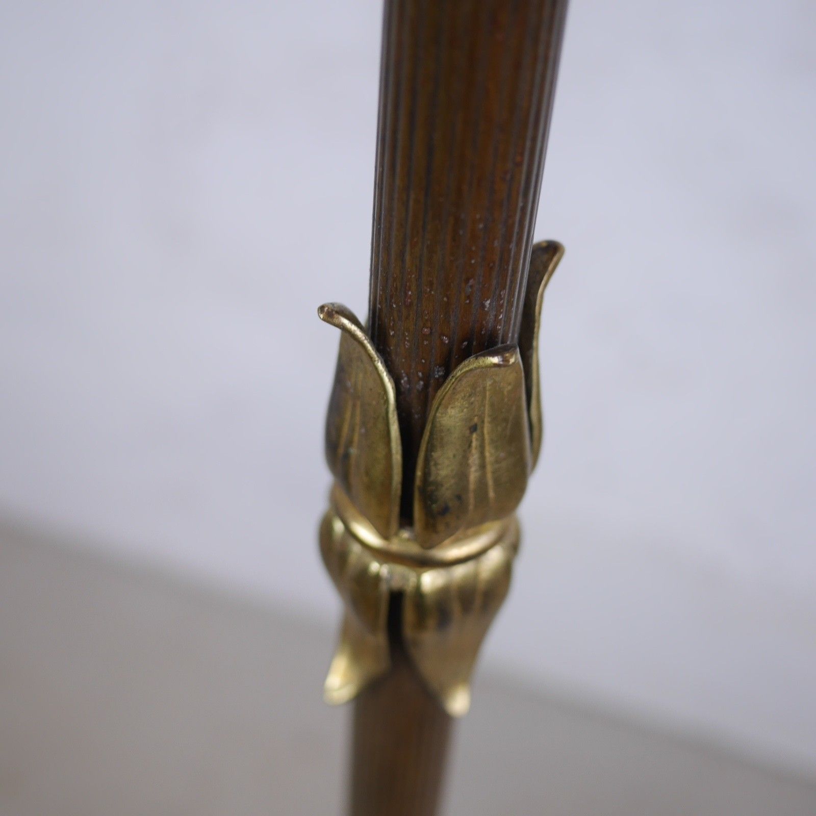 photo vinterior Vintage Hollywood Regency Brass Bronze Floor Standard Lamp Maison Style #103073