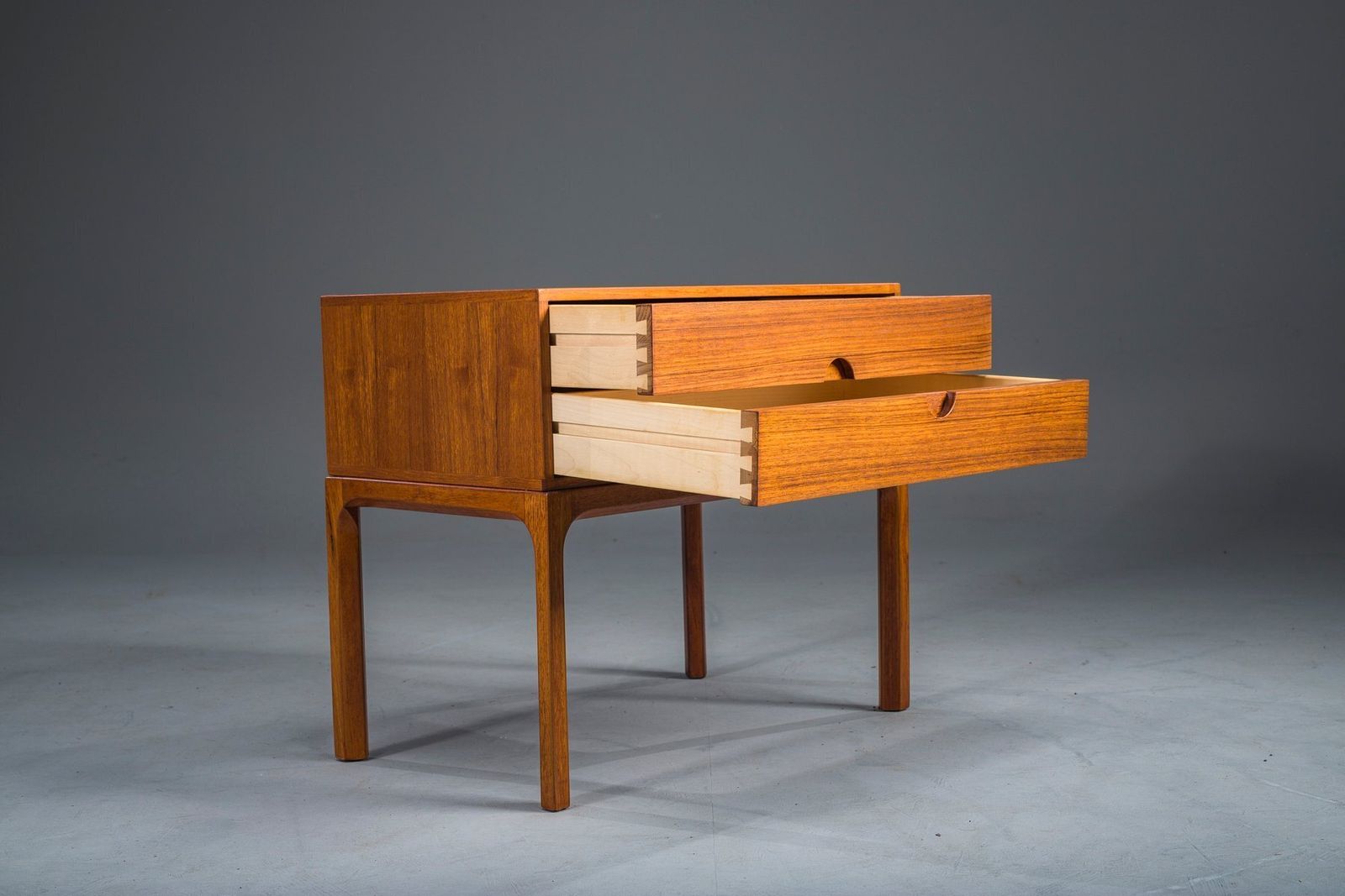 Mid Century Modern No. 384 Bedside Table In Teak By Aksel Kjersgaard, Denmark, 1960s photo Furniture