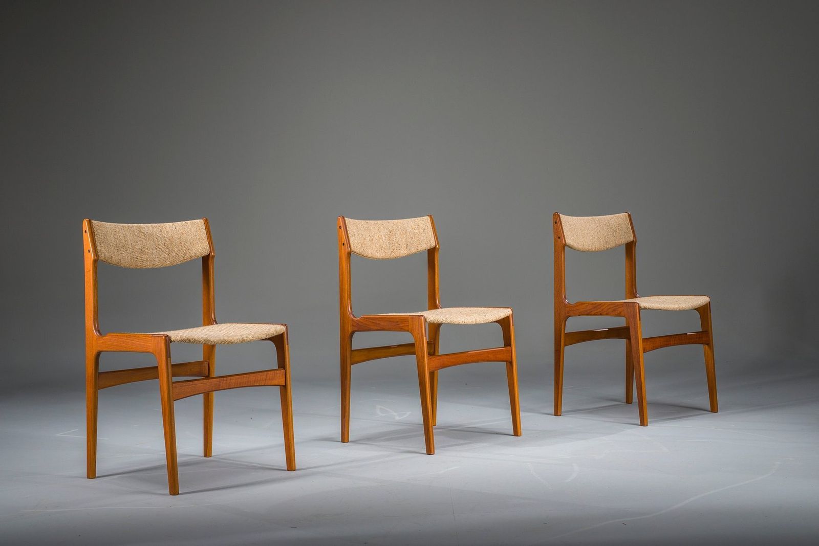 Teak Dining Chairs Attributed To Erik Buch For Anderstrup Stolefabrik, Denmark, 1970s, Set Of 3, Set Of 3