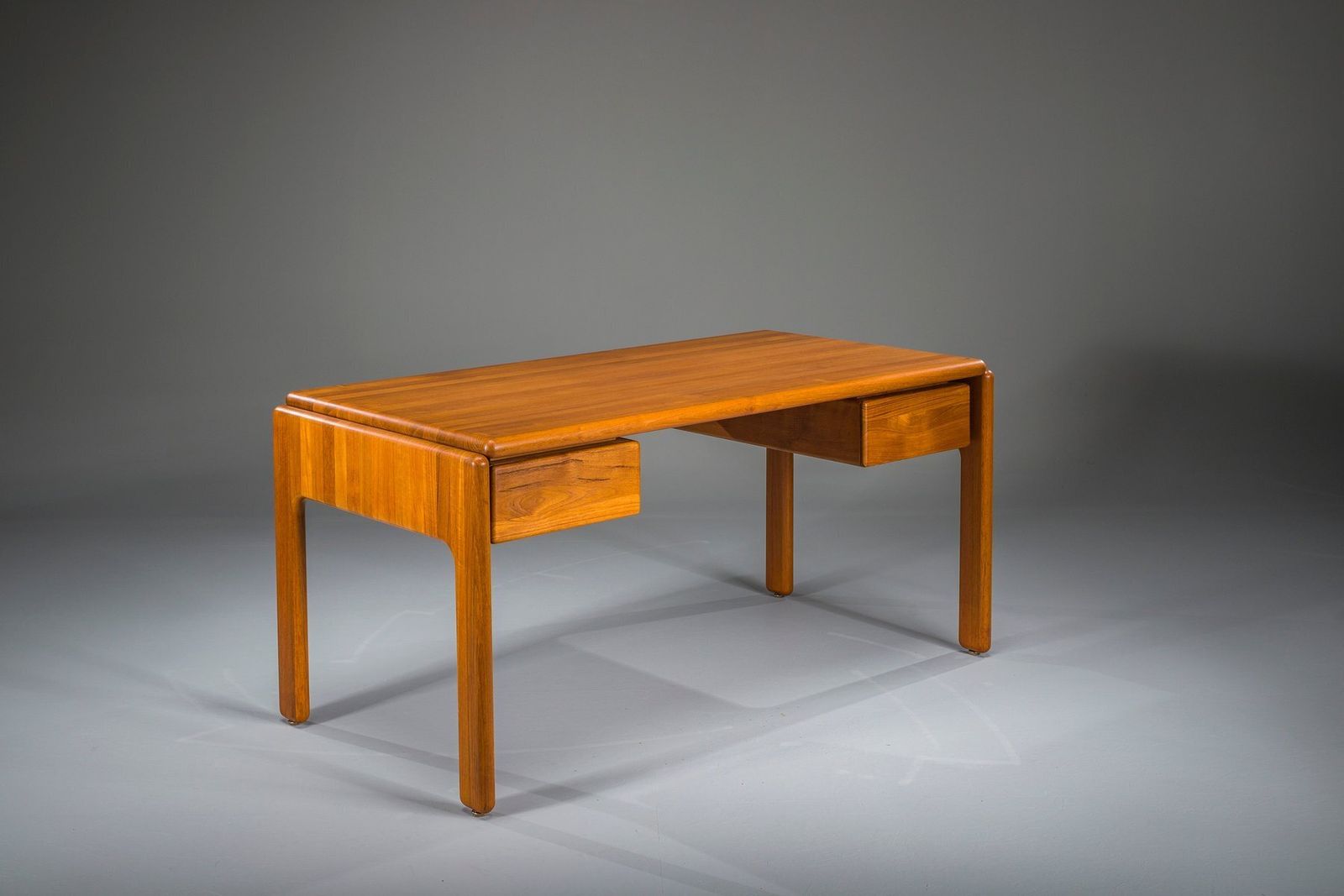 Vintage Danish Cabinetmaker Desk In Teak, 1950s photo for sale