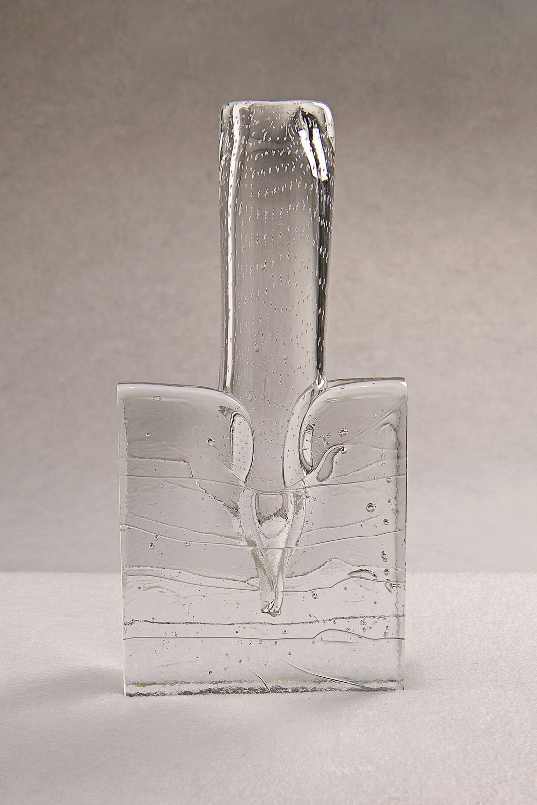 'L'ultimatum' Vase In Glass   Sem Schanzer (As L'anverre) photo for sale
