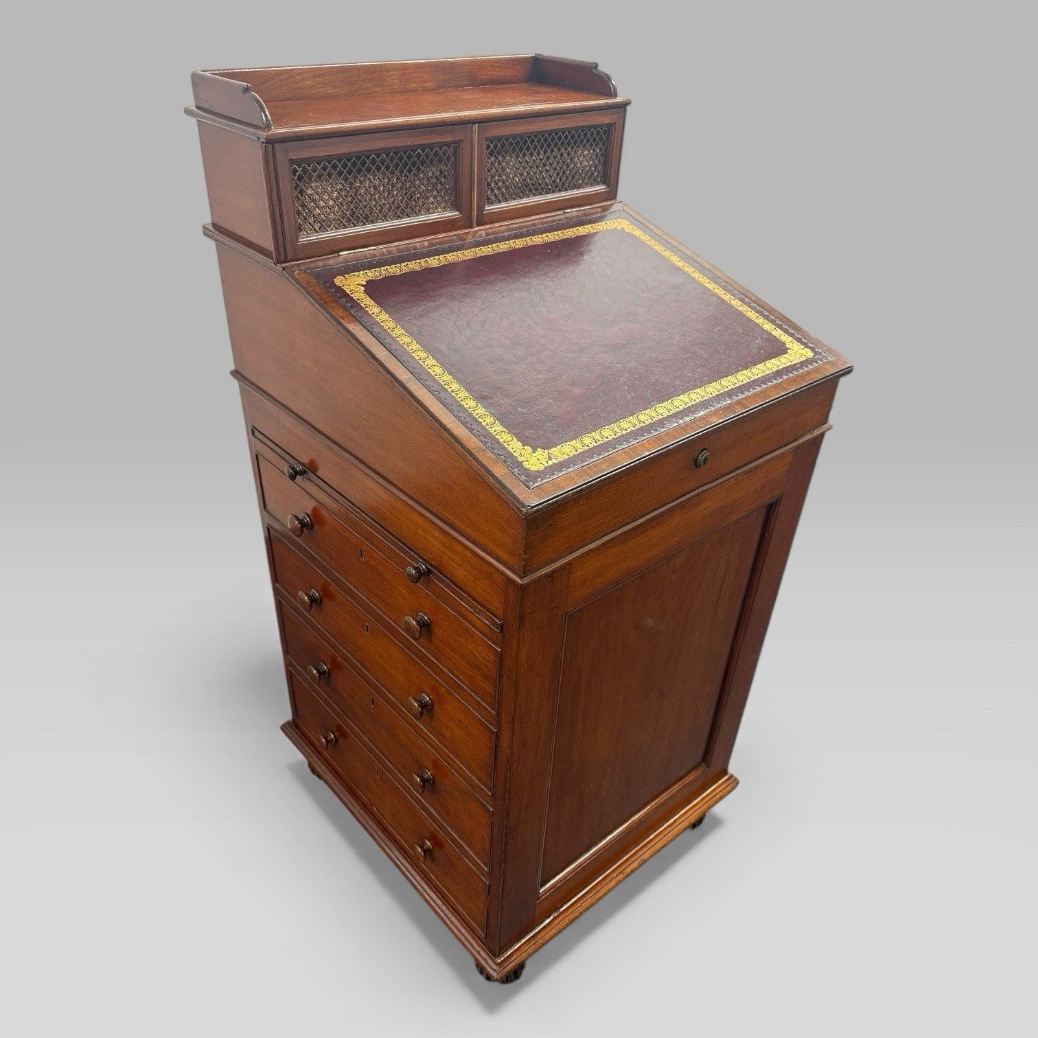 Antique Mahogany Davenport Desk By Gillows Of Lancaster photo vintage