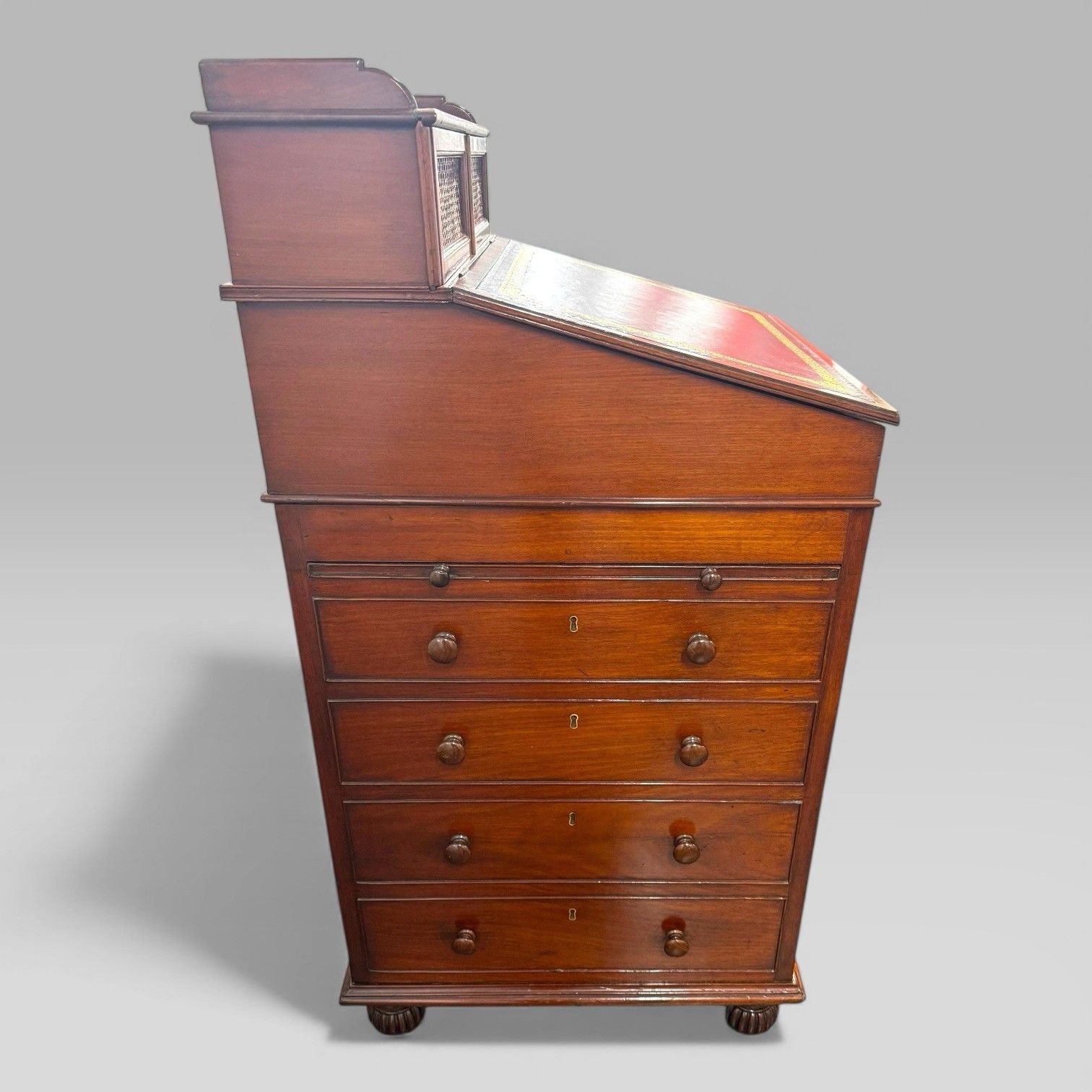 2500.0 Antique Mahogany Davenport Desk By Gillows Of Lancaster photo