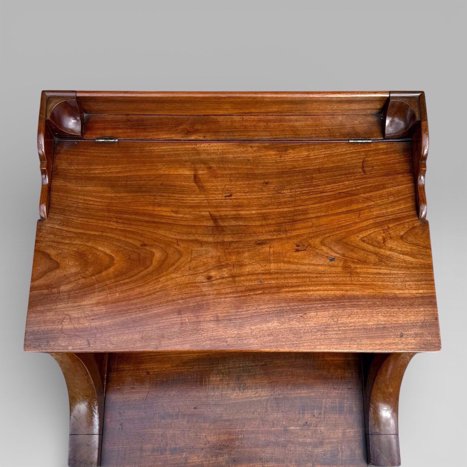 Furniture Antique Georgian Gillows Mahogany Bedside Table Cabinet | Pot Cupboard photo