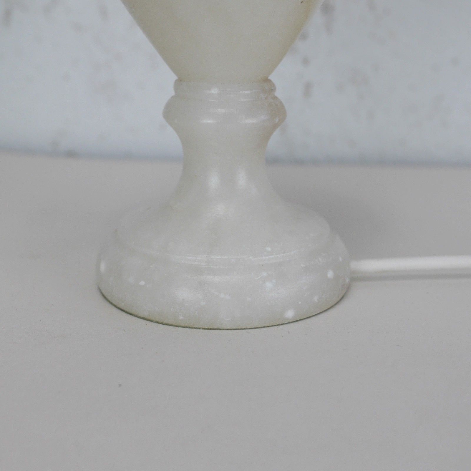 photo vintage Alabaster Marble Neoclassical Urn Table Lamp Italian Marble Brass #103076