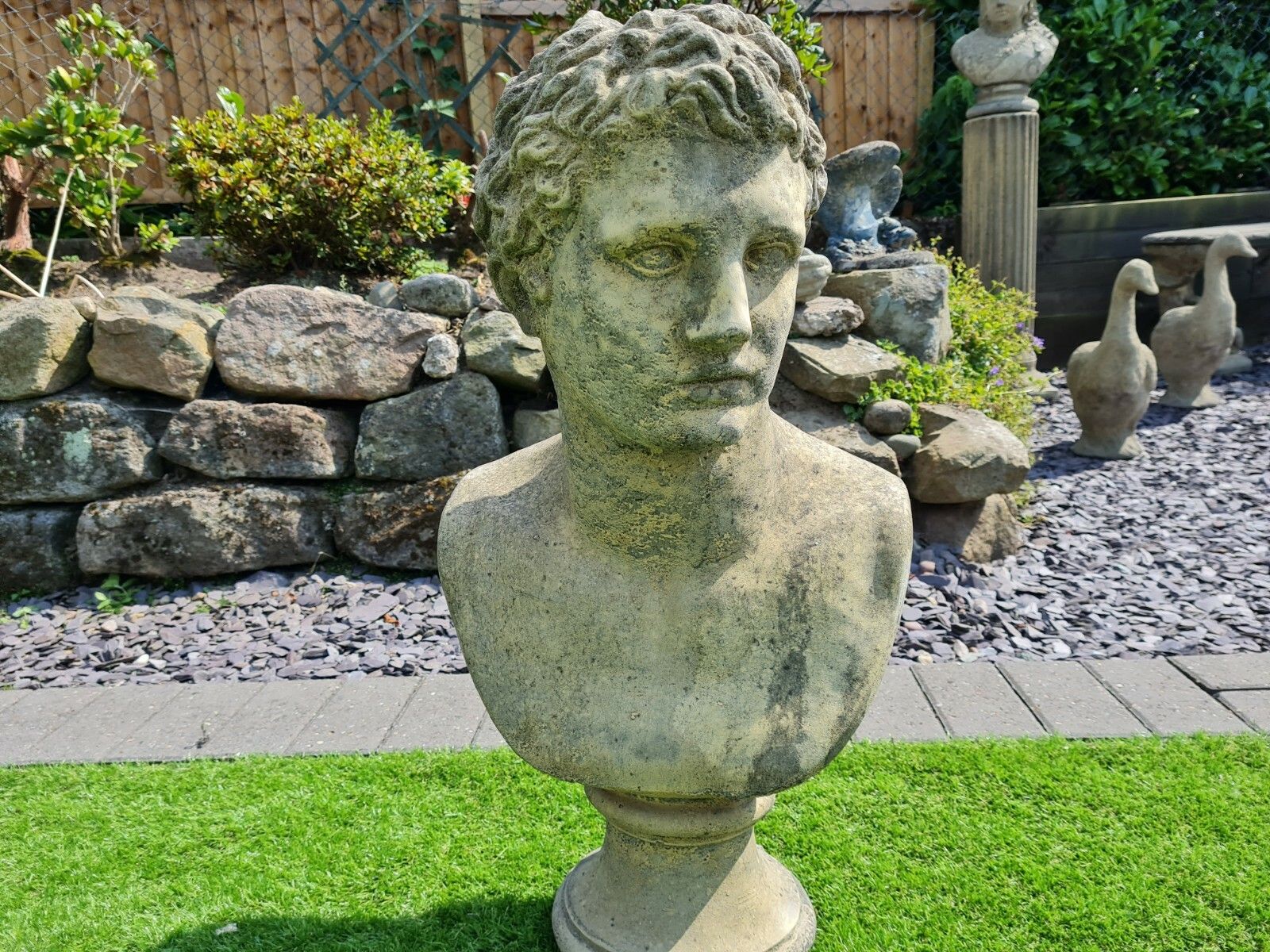 Adonis Garden Statue In English Stone Delivery Available 0215. photo furniture