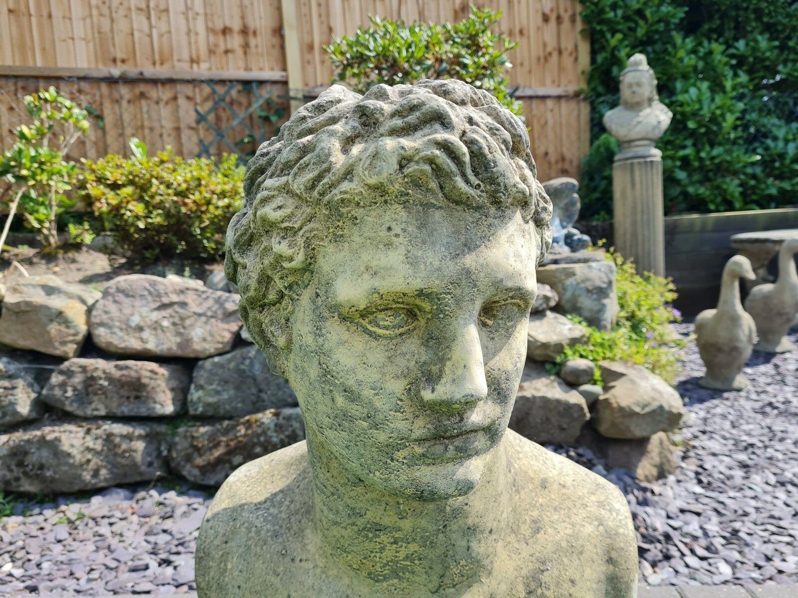 Adonis Garden Statue In English Stone Delivery Available 0215. photo for sale