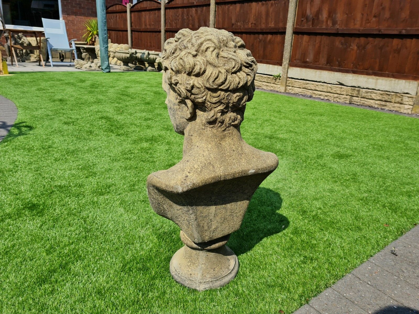 Adonis Garden Statue In English Stone Delivery Available 0215. photo vintage