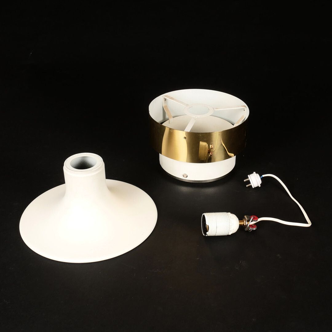 1960s/70s Brass Ceiling Lamp, Model T771/240, Designed By Hans‑Agne Jakobsson And Produced By His Markaryd Workshop In Sweden. photo 75.0