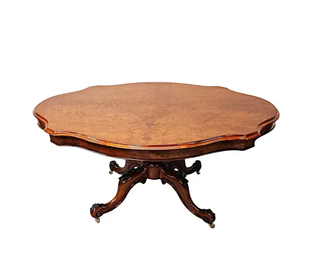 A Gorgeous Irish 19th Century Fully Restored Centre Or Dining Table In The Manner Of Strahan photo 6067.3333999999995