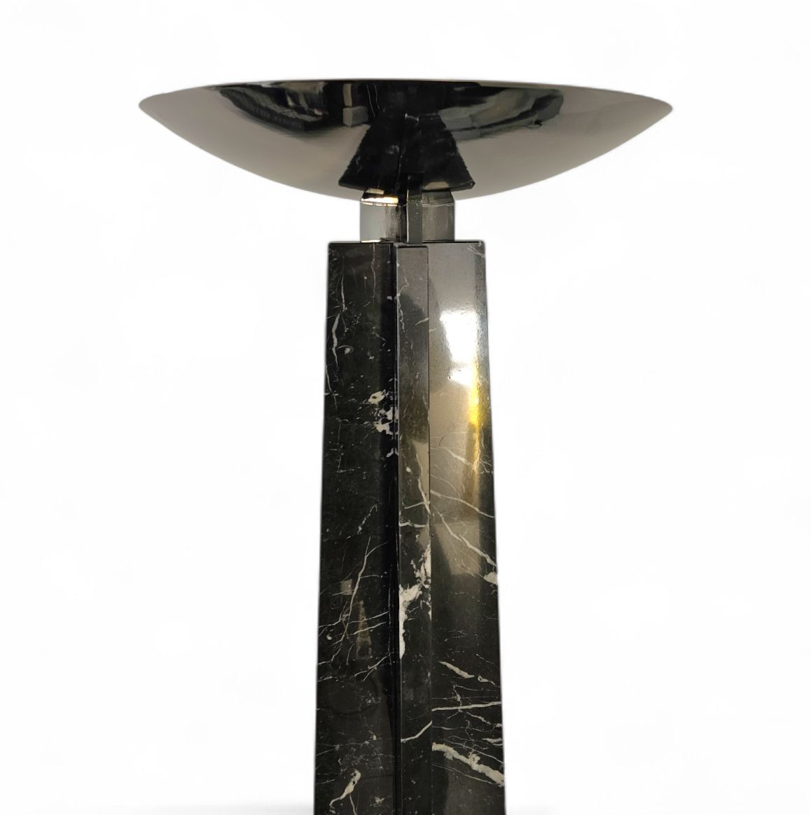 Lighting Wagneriana Marble Floor Lamp By Lella And Massimo Vignelli / 1980s photo