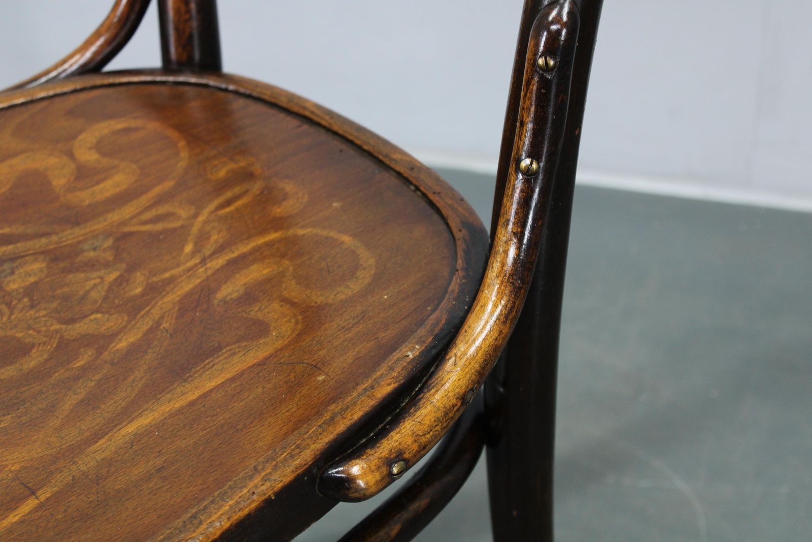 707.0 Pair Of Thonet Art Nouveau Bentwood Chairs, Czechoslovakia, 1920s photo
