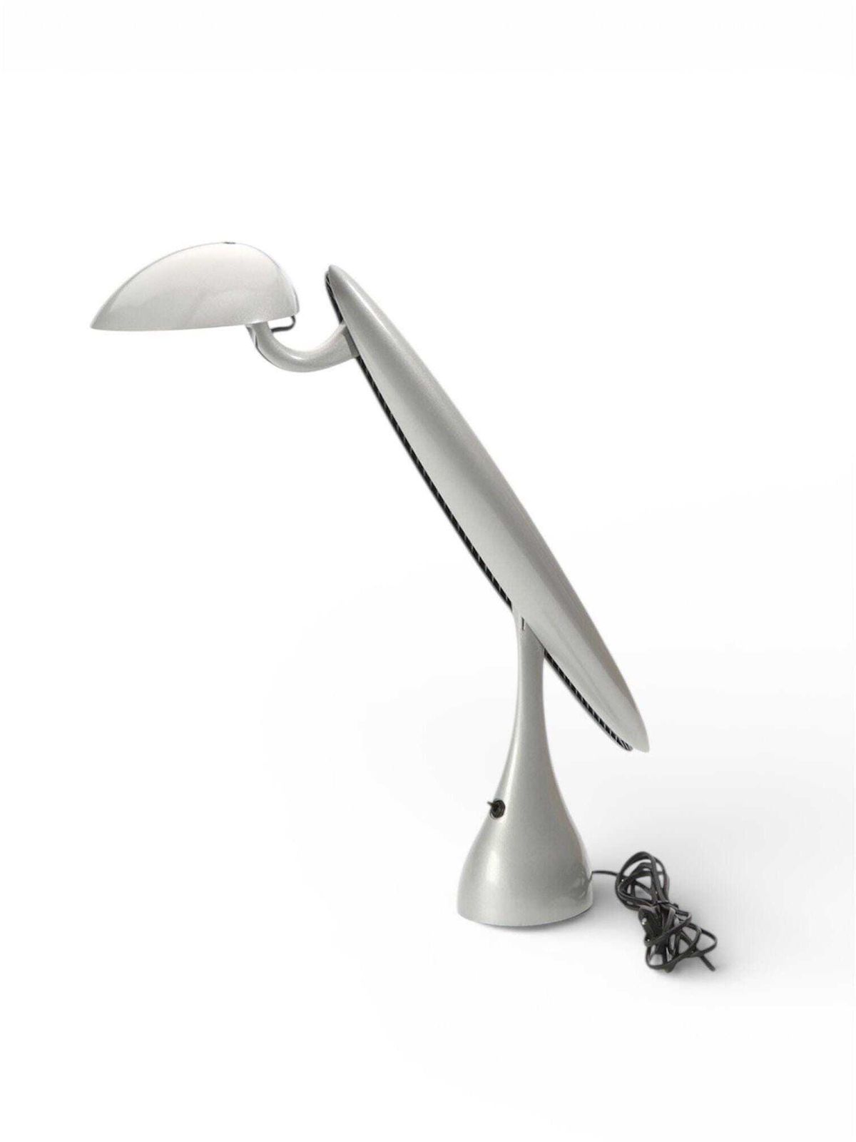 Isao Hasoe Luxo “Heron” Desk Lamp In Silver | Contemporary Scandinavian Design photo furniture