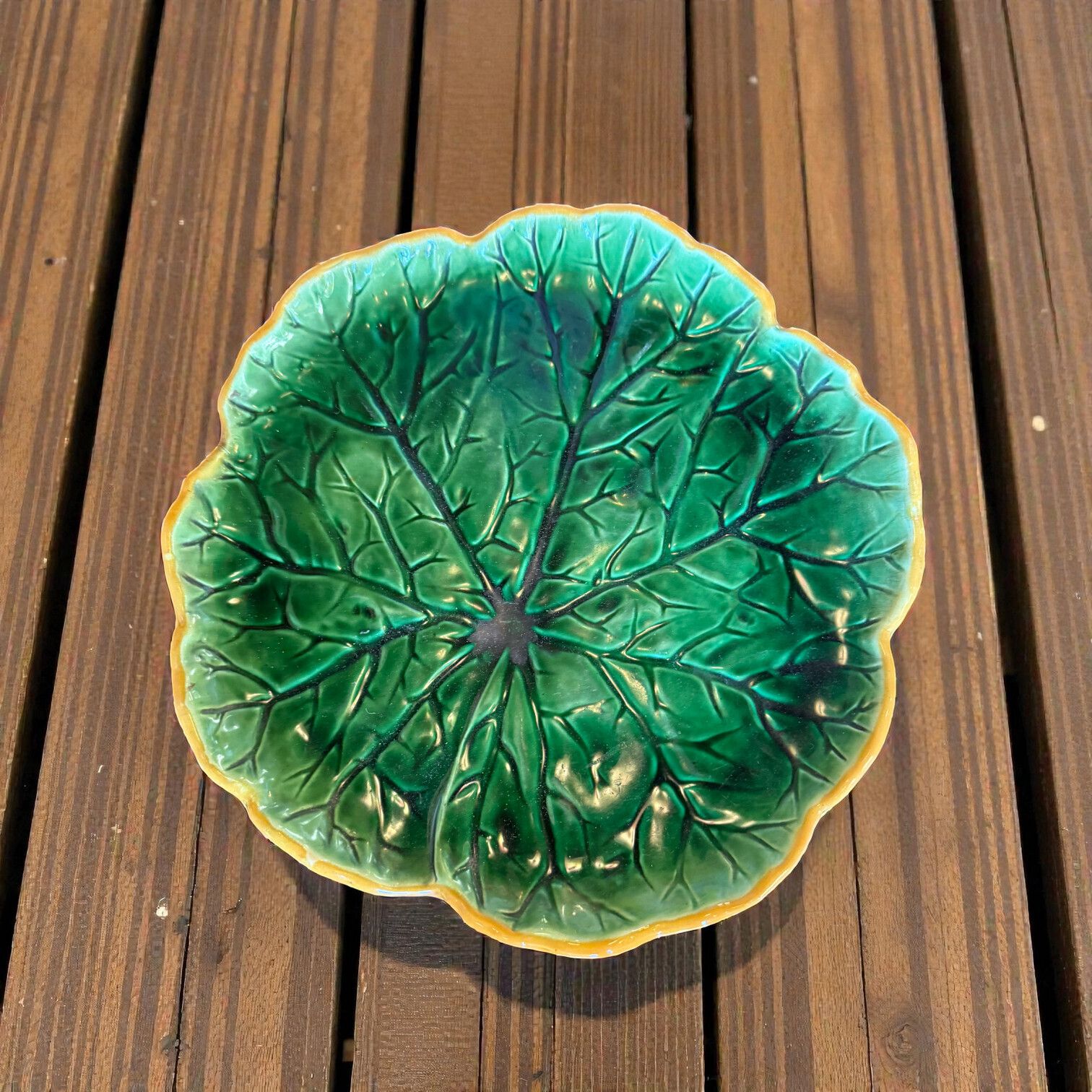 Pair Of Minton Majolica Plates Circa 1880 photo for sale