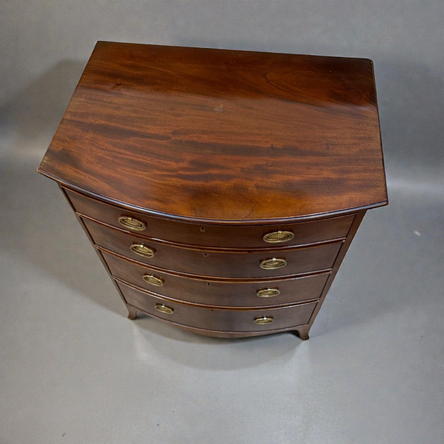Georgian Style Bowfront Chest Of Drawers photo furniture