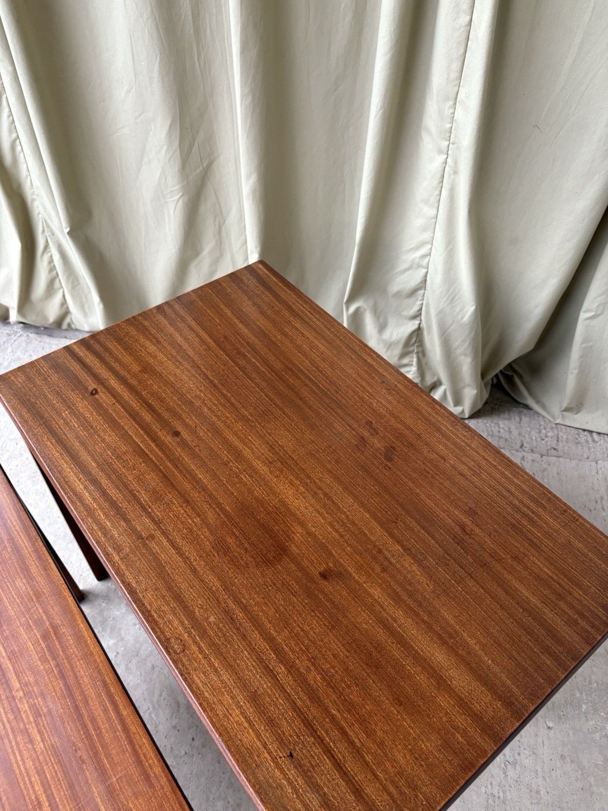 photo furniture Vtg Mid Century Teak Nest Of Side Tables Scandi Danish Style Retro R981