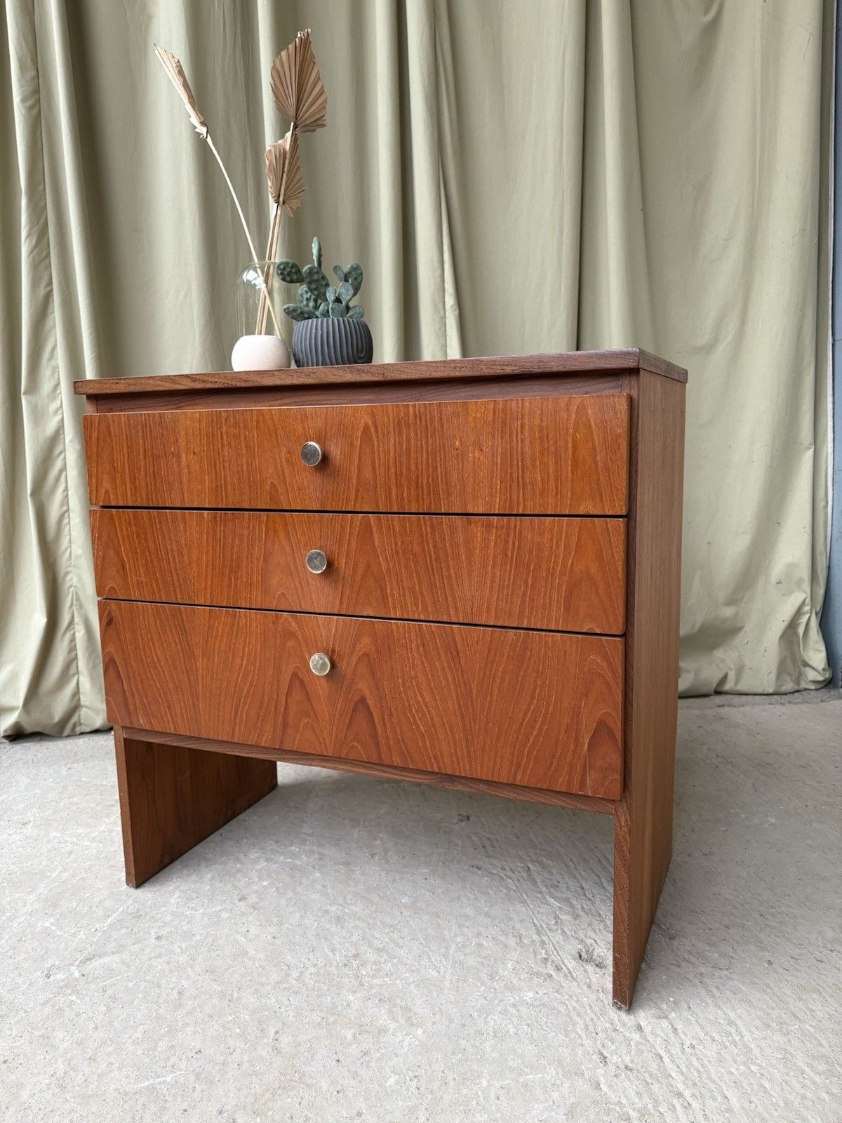 Vtg Mid Century Teak Chest Of Drawers Tallboy Scandi Danish Retro R980 photo furniture