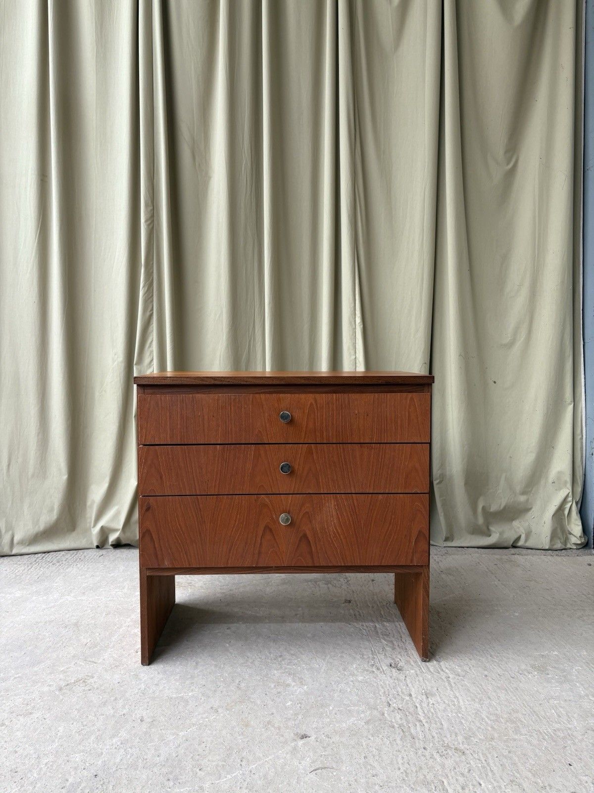 Vtg Mid Century Teak Chest Of Drawers Tallboy Scandi Danish Retro R980 photo Furniture