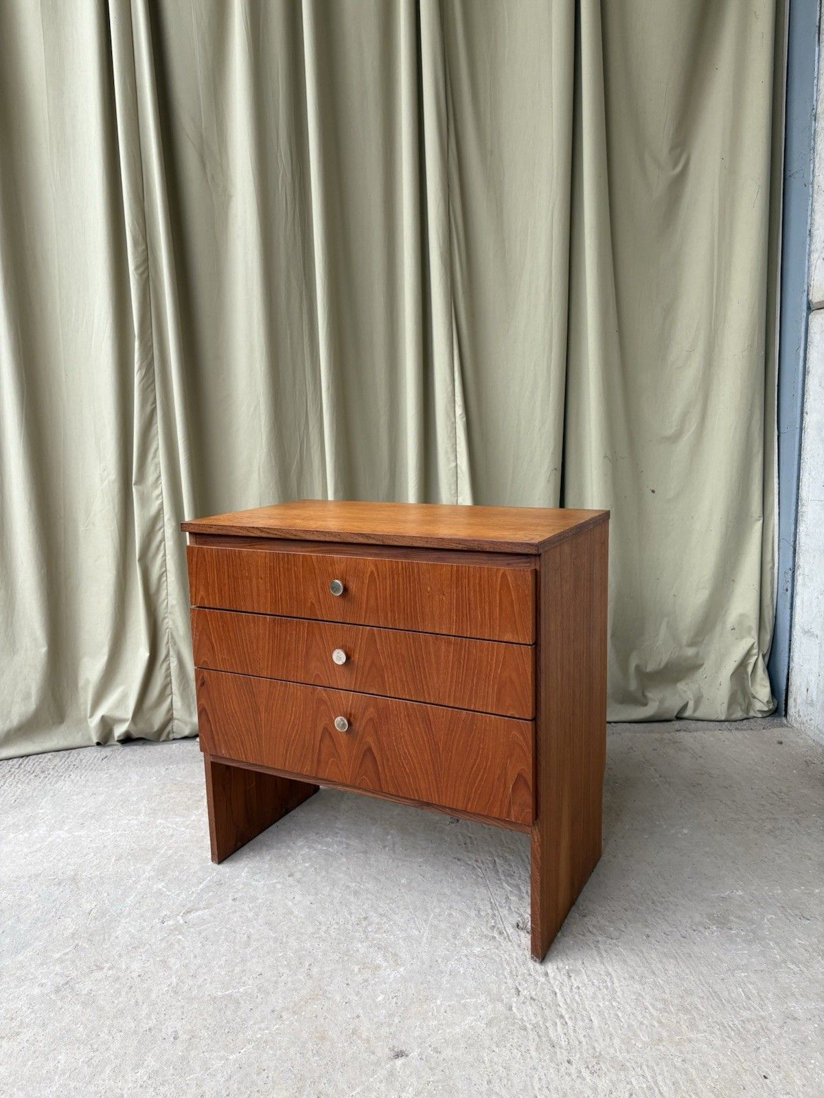 Vtg Mid Century Teak Chest Of Drawers Tallboy Scandi Danish Retro R980 photo vinterior