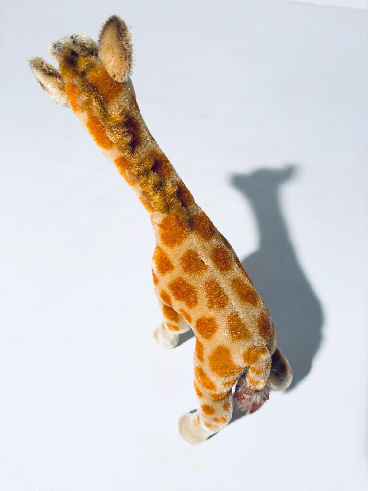Vintage Steiff Giraffe Stuffed Toy Mohair With Button And Flag / 1960s photo buy
