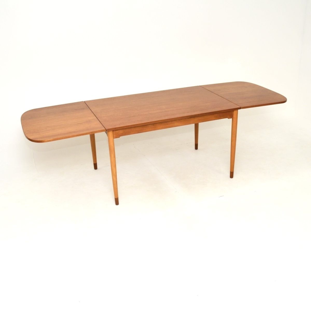 Danish Teak Vintage Drop Leaf Dining Table By Borge Mogensen