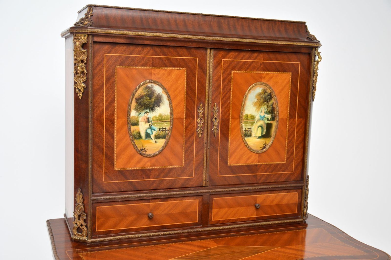 Antique French Ormolu Mounted Escritoire Desk photo 709.0