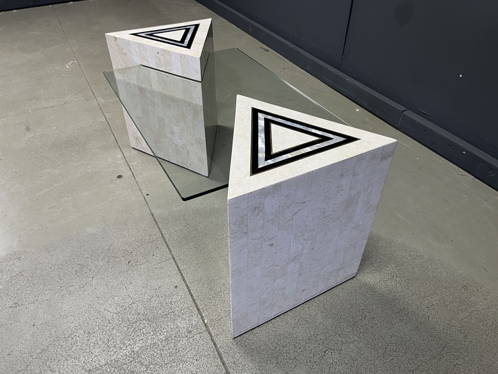 Vintage Tessellated And Mother Of Pearl Coffee Table, 1980s photo for sale