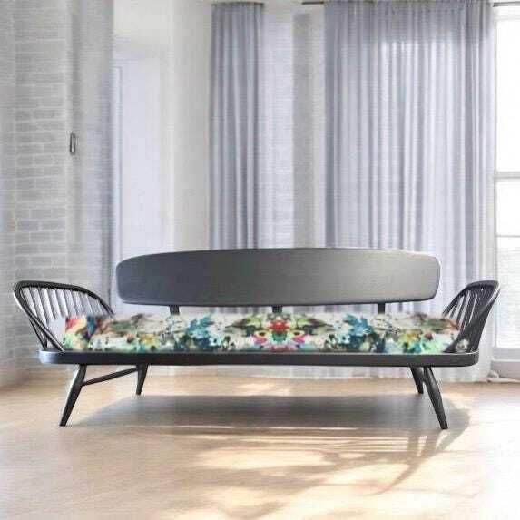 Black Ercol Daybed Sofa Mcm    Choose Your Own Fabric photo Furniture