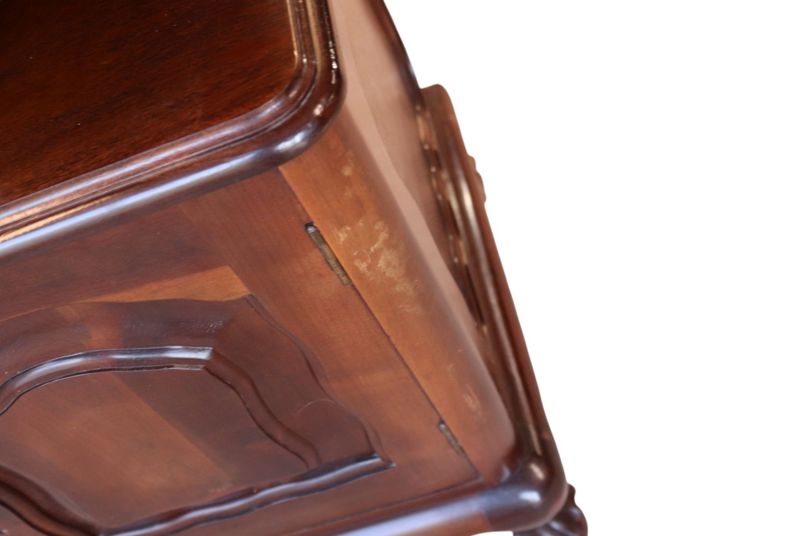 Vintage Reproduction Georgian Style Imbuia Bedside Table / Cabinet Nightstand photo Furniture