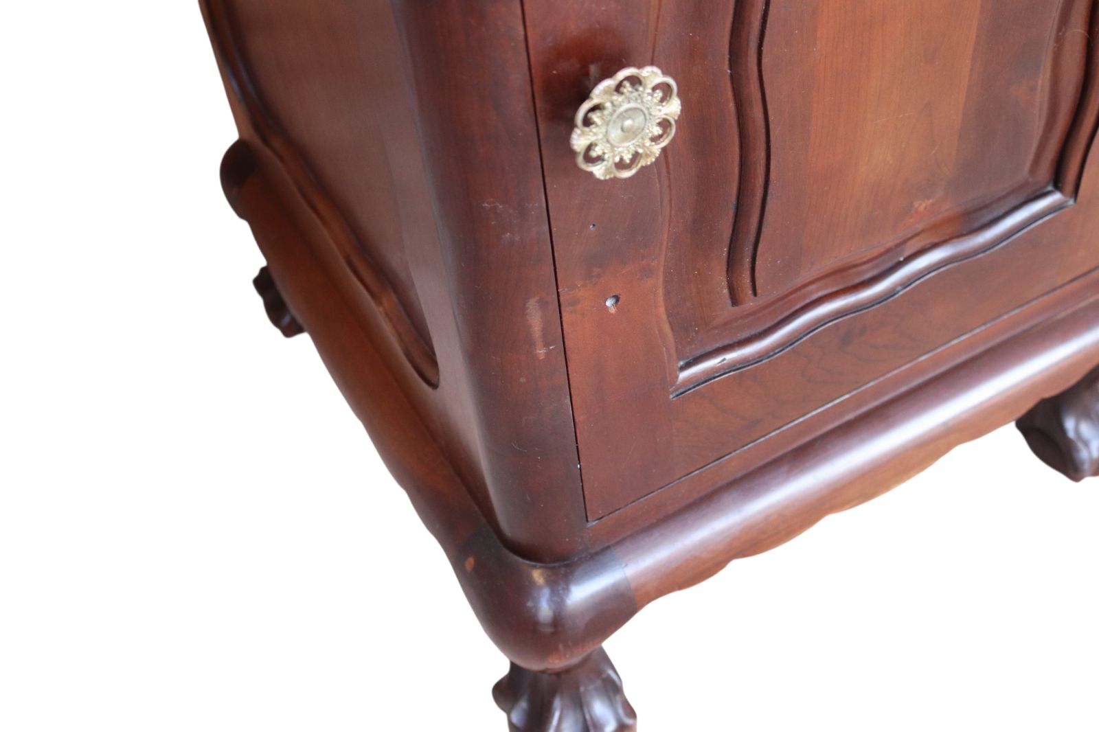 Vintage Reproduction Georgian Style Imbuia Bedside Table / Cabinet Nightstand photo 145.0