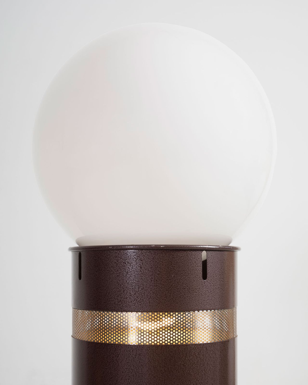 Gae Aulenti Oracolo Floor Lamp In Metal And Blow Glass By Artemide 1970 Italy photo furniture