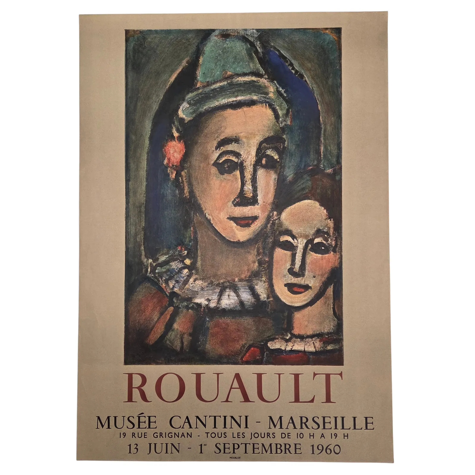 Lithographie vintage d'époque - Royauté - Georges Rouault - 1960