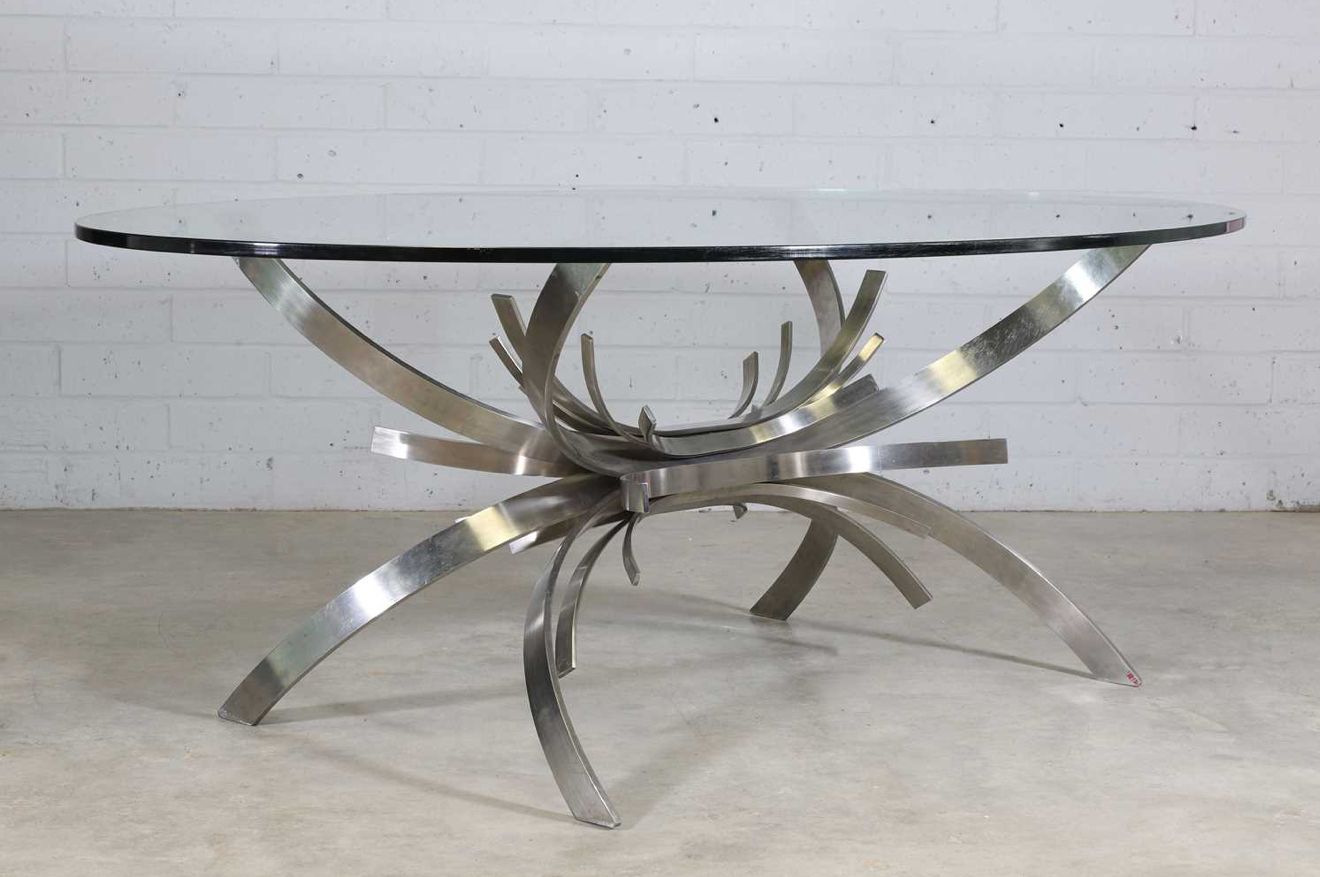 Maria Pergay Gerbe Dining Table   Rare Horizontal Variation, Stainless Steel, France C.1970