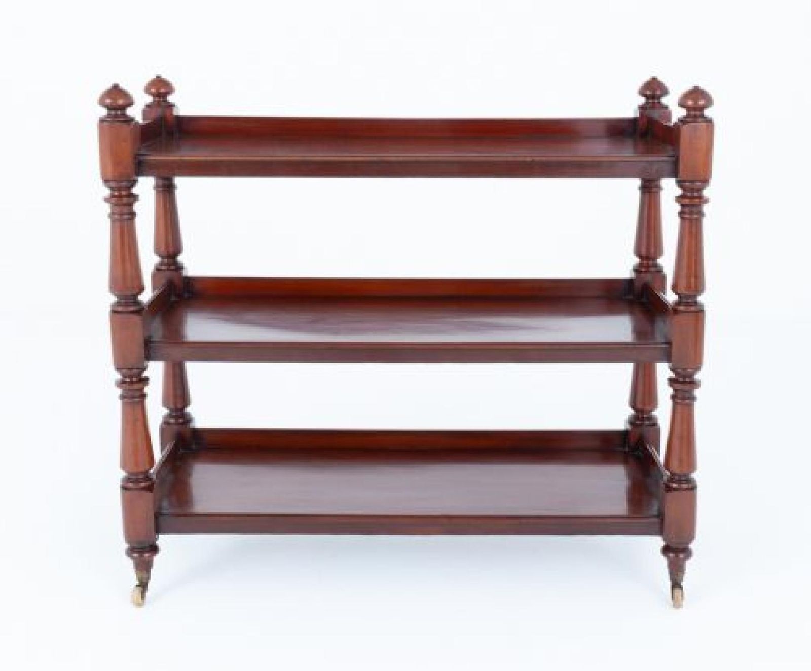 Victorian Dumb Waiter Book Shelf Mahogany 1860