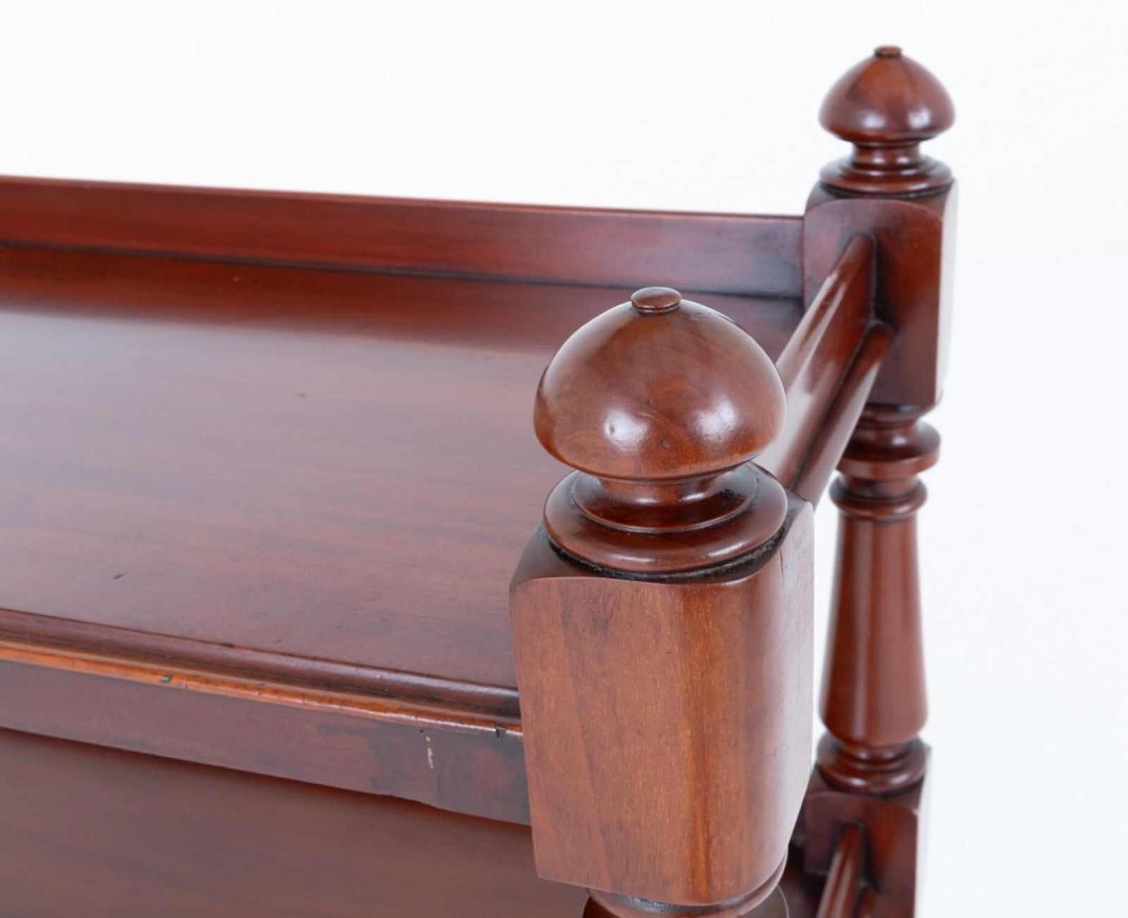 Victorian Dumb Waiter Book Shelf Mahogany 1860 photo vinterior