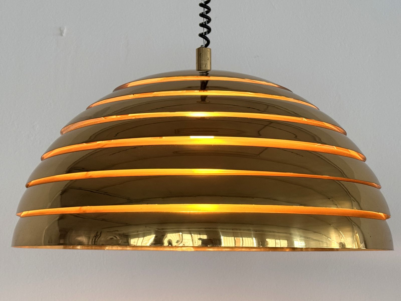 photo furniture 1960s Midcentury Modern Brass Chandelier By Vereinigte Werkstätten