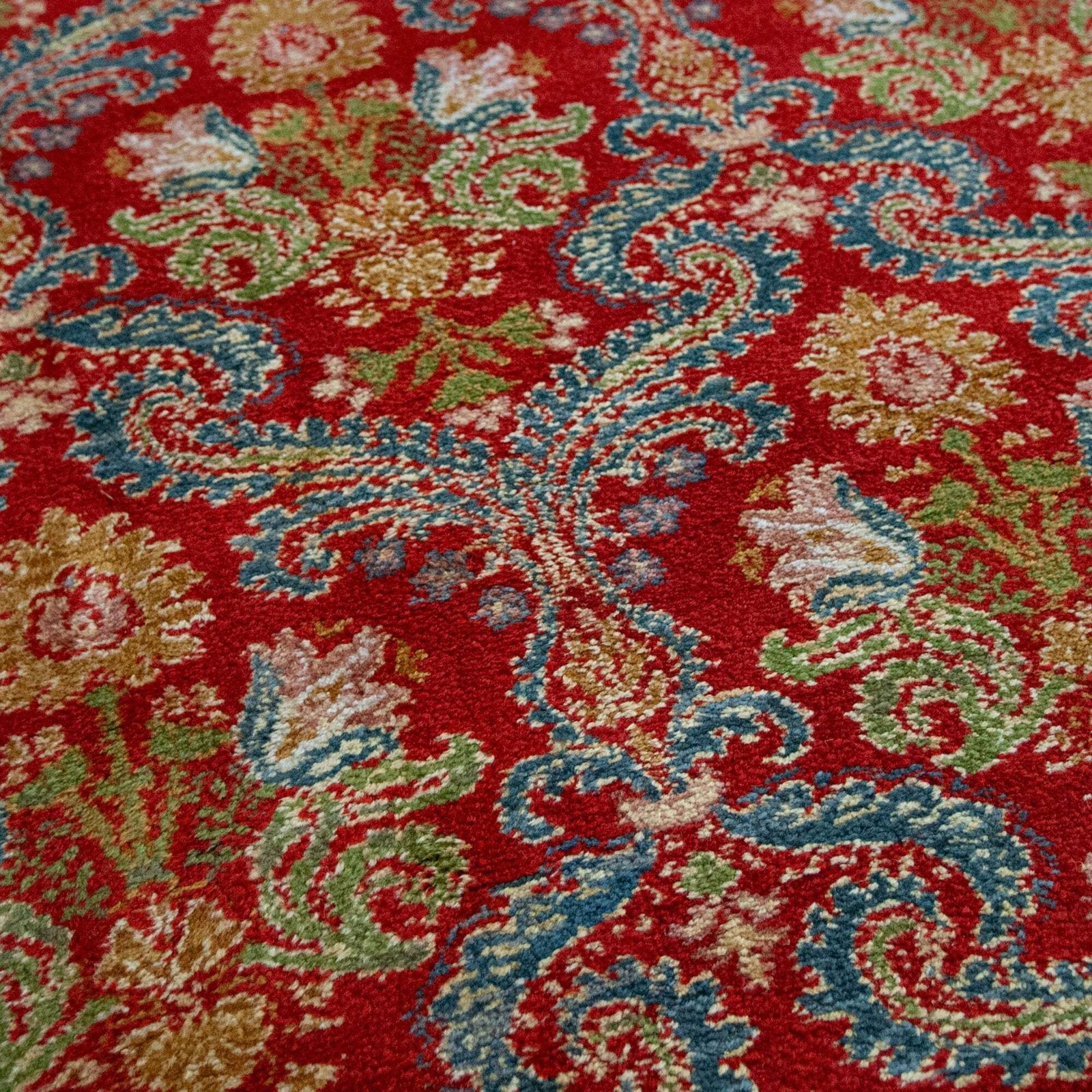 Floral Medallion Composition   Vintage Spanish Hand Knotted Rug photo for sale