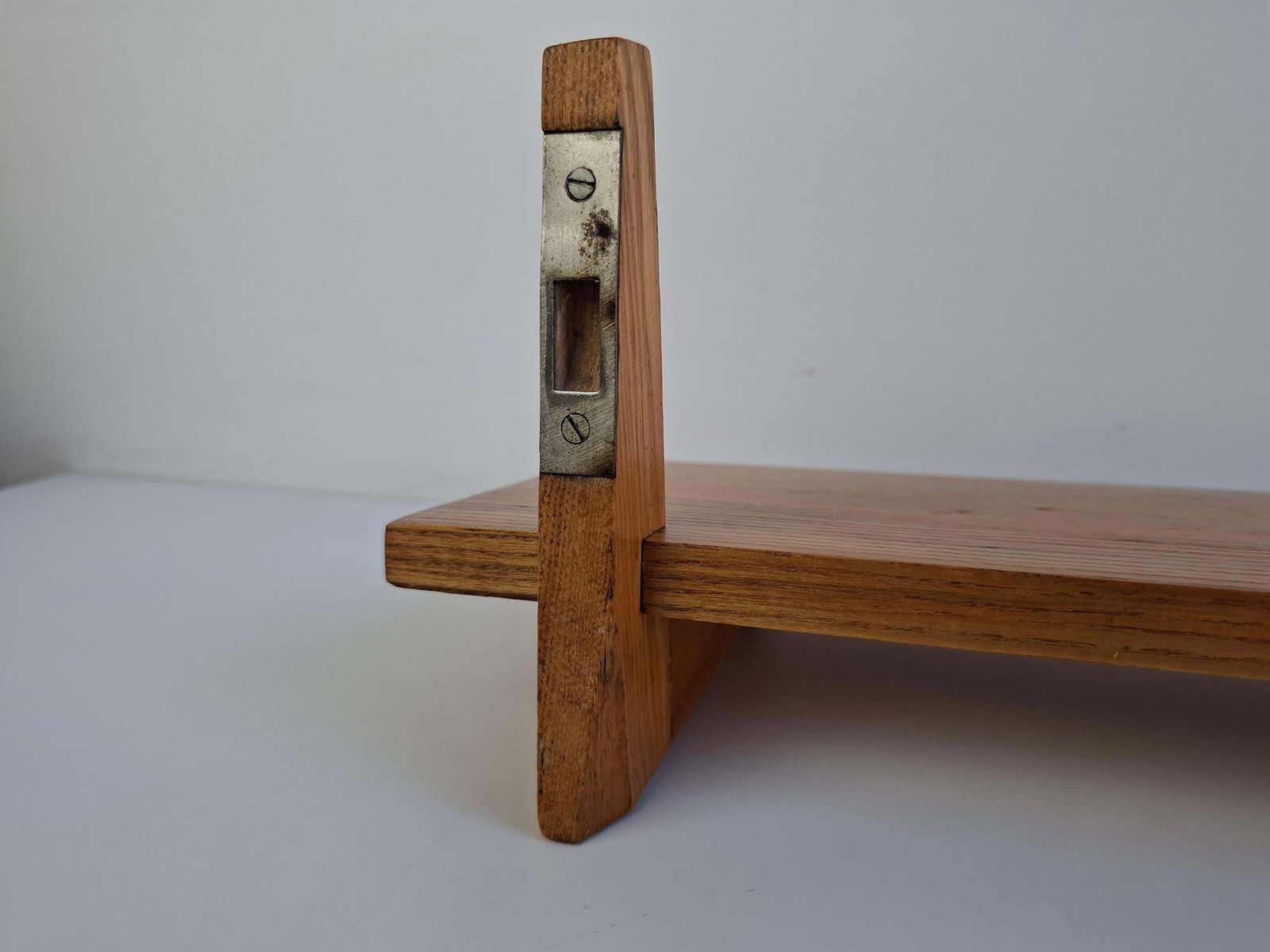 Midcentury Czechoslovak Wooden Wall Shelf, 1960s photo vinterior
