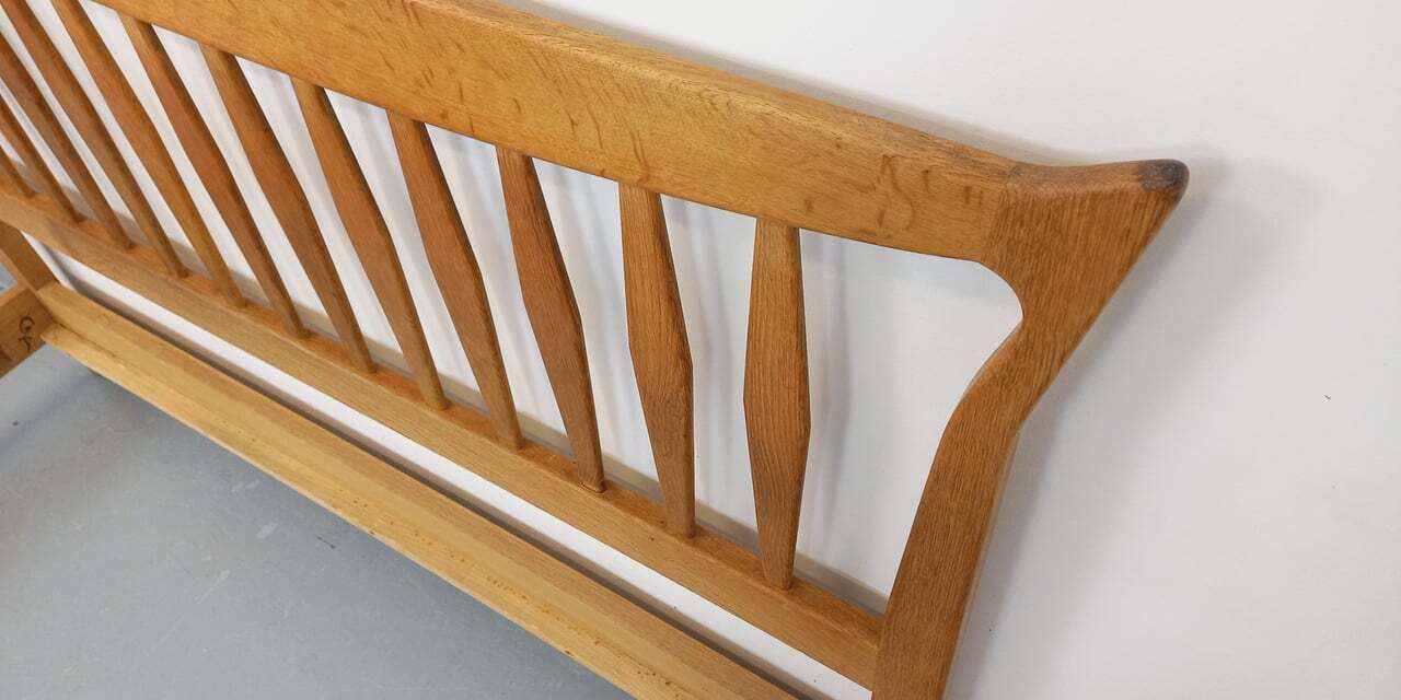 Guillerme And Chambron Double Bed In Solid Oak photo buy