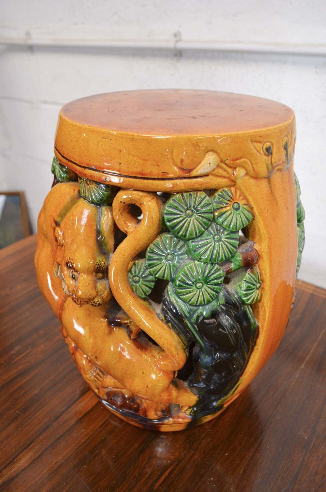 A Pair Of Late 19th/Early 20th Century Chinese Barrel Garden Stool photo buy