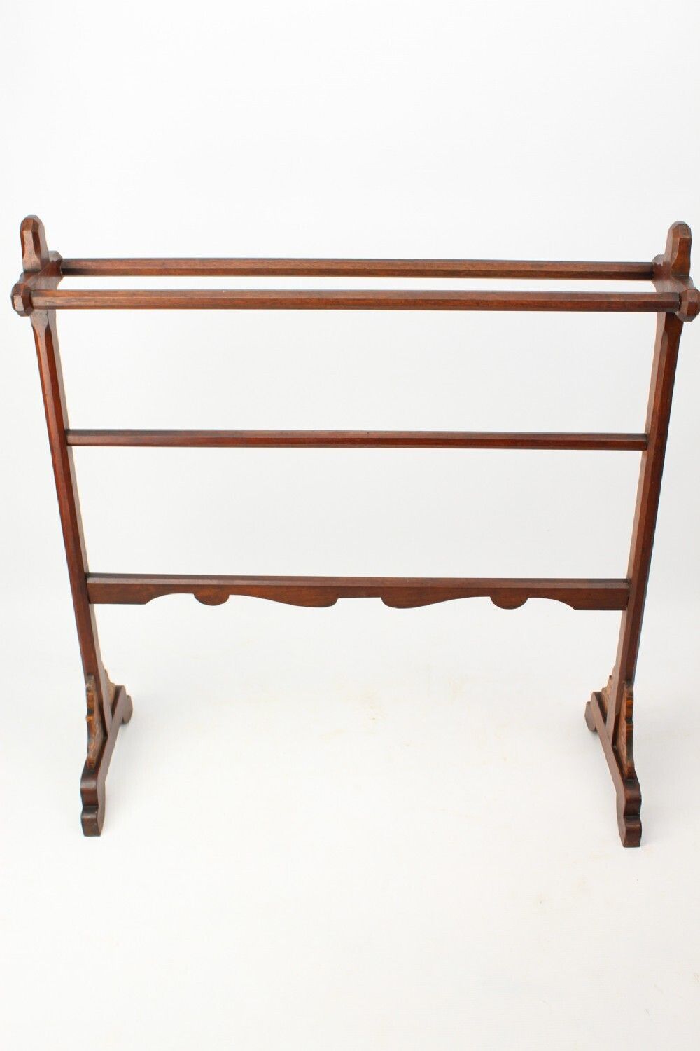 Victorian Gothic Revival Walnut Towel Rail photo furniture