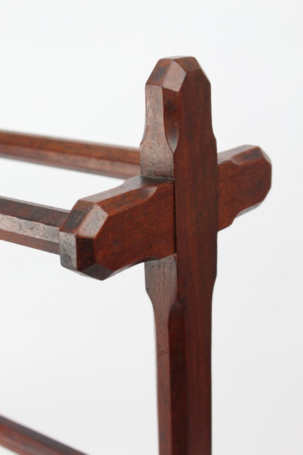 Victorian Gothic Revival Walnut Towel Rail photo vinterior