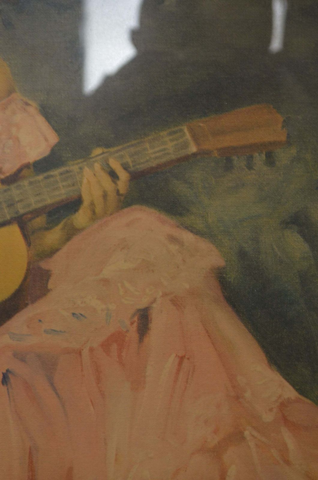 Mid Century Print   Spanish Musician   Francisco Rodriguez Sanchez Clement photo vinterior