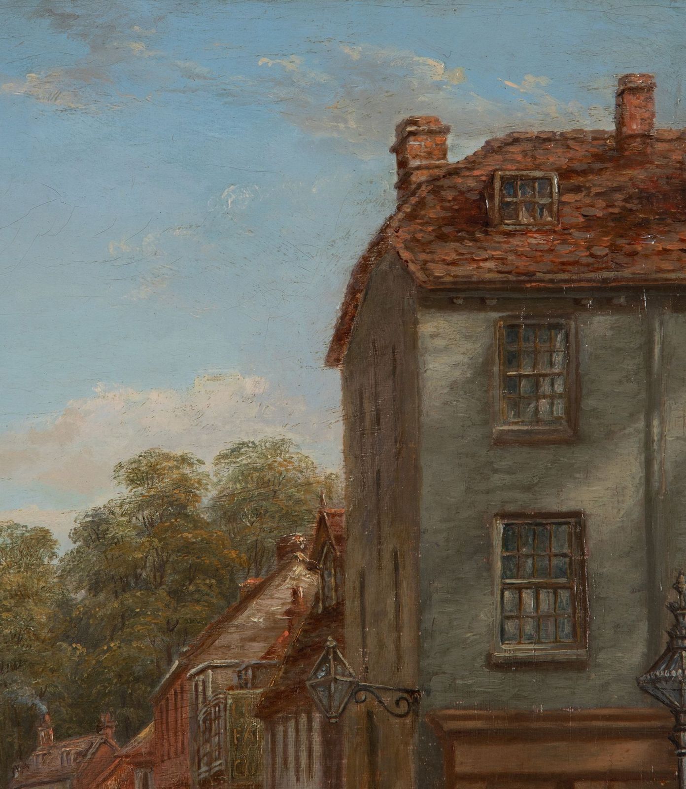 photo furniture 19th Century Oil On Canvas Of Reigate, Surrey