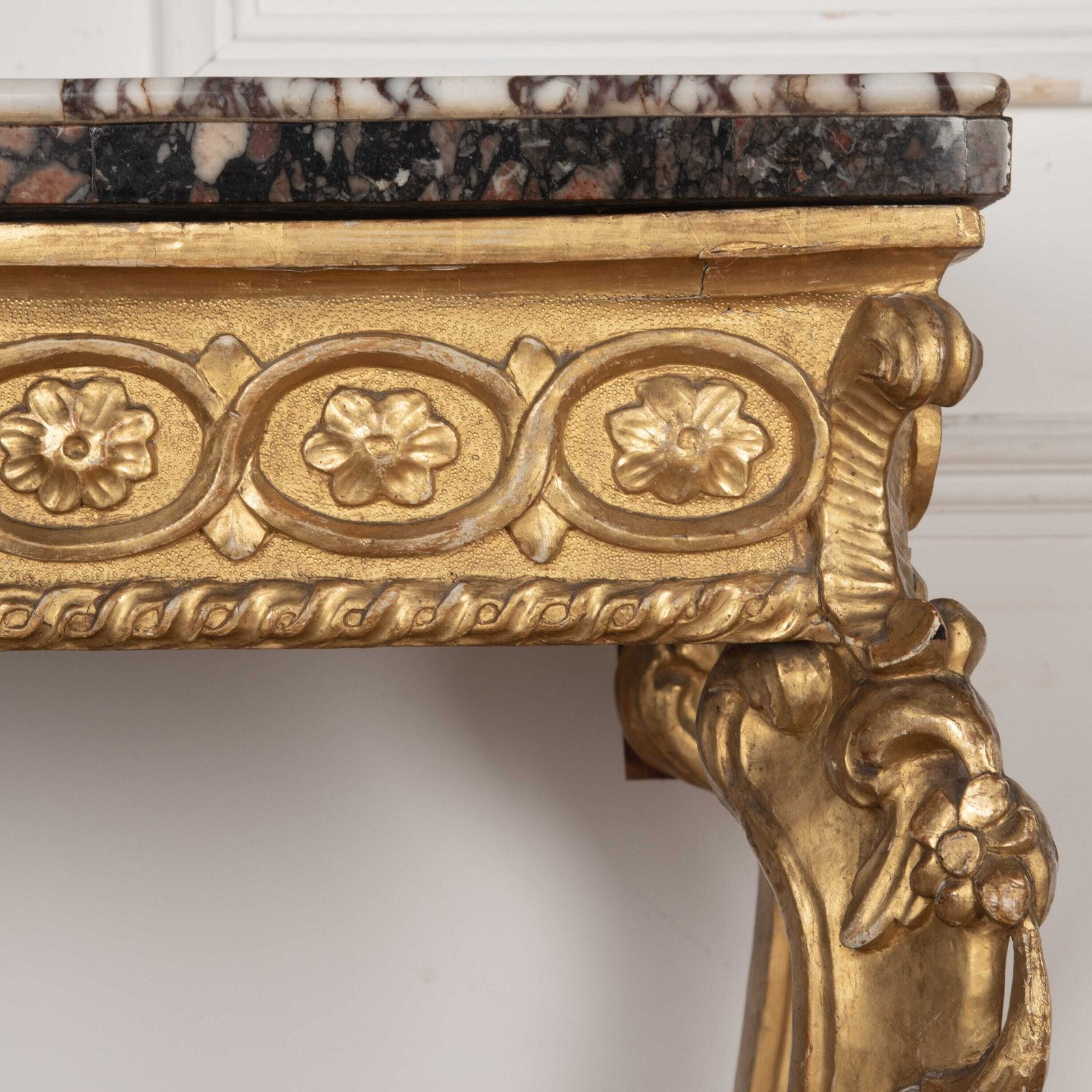 C18th Giltwood & Marble Top Pier Table photo vintage