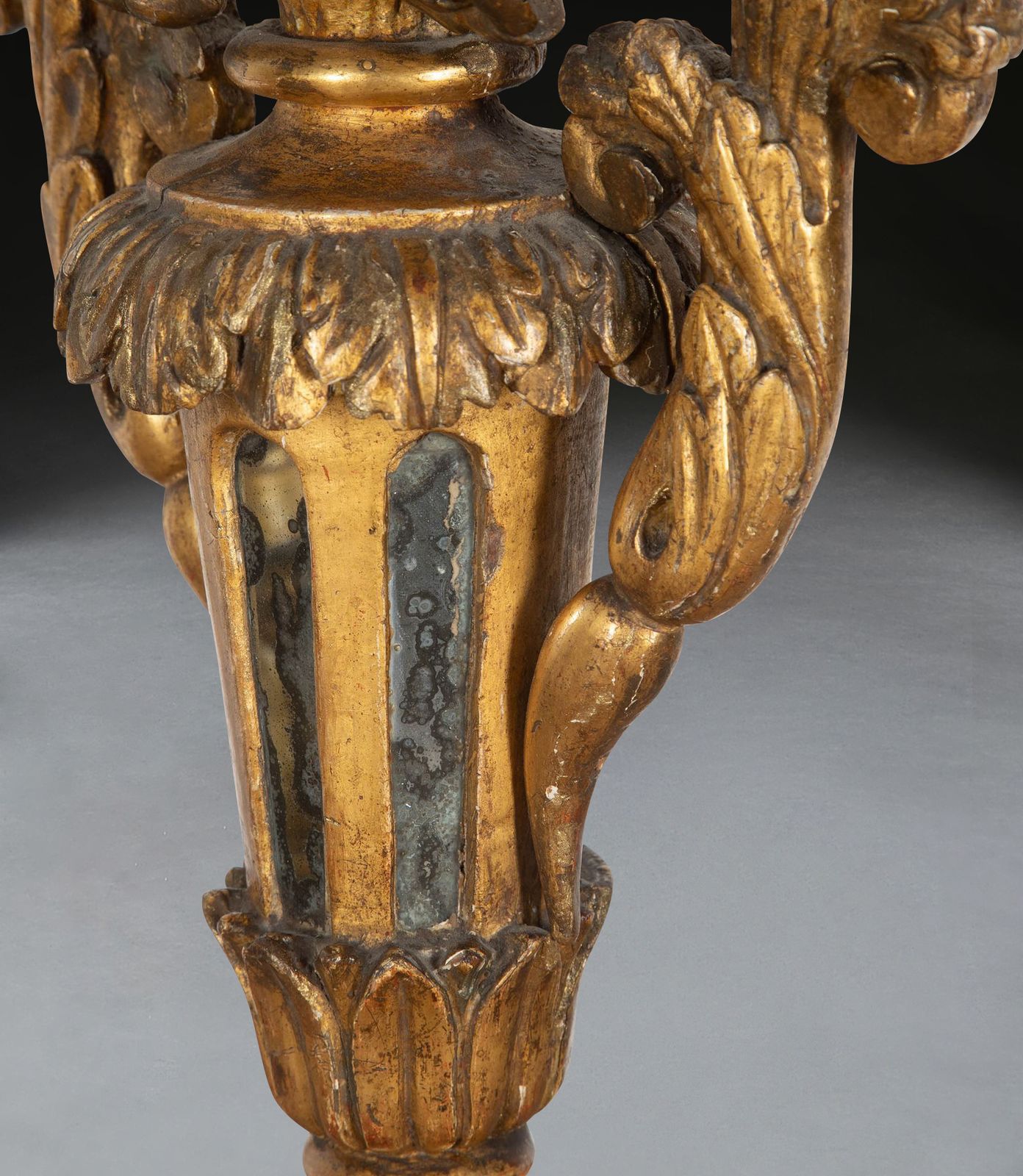 Home Decor 18th Century Pair Of Italian Giltwood Candelabra photo