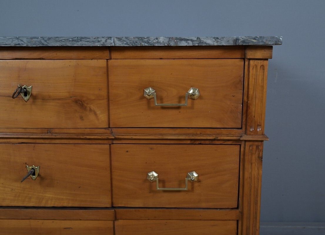photo furniture Cherrywood Chest Of Drawers, Louis XVI Period – Late 18th Century